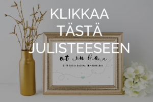 Sisustustaulu vauvan huoneeseen